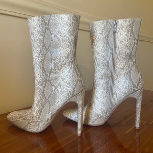 Snake Print Boots